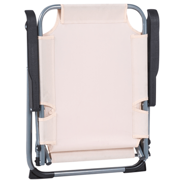 Stol udendørs Galatsi foldbar - Beige/Sort/Grå - Havemøbler - Balkon - Balkonmøbler - Altanstole