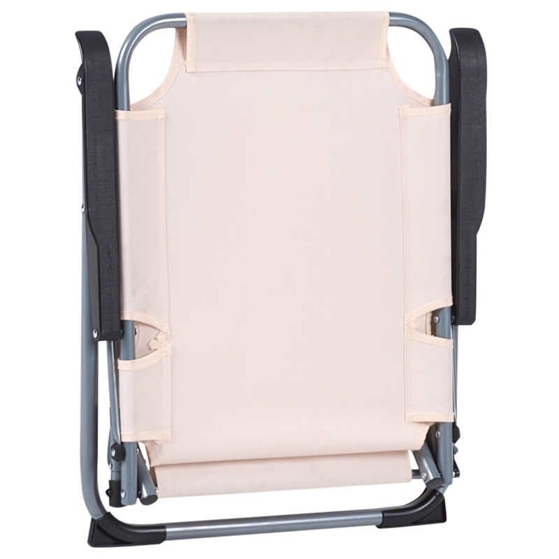 Stol udendørs Galatsi foldbar - Beige/Sort/Grå - Havemøbler - Balkon - Balkonmøbler - Altanstole