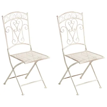 Stol udendørs Juina foldbar - Beige - Havemøbler - Balkon - Balkonmøbler - Altanstole