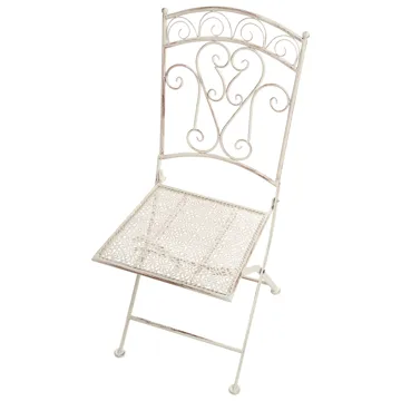 Stol udendørs Juina foldbar - Beige - Havemøbler - Balkon - Balkonmøbler - Altanstole