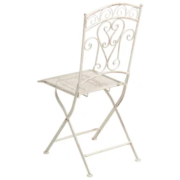 Stol udendørs Juina foldbar - Beige - Havemøbler - Balkon - Balkonmøbler - Altanstole