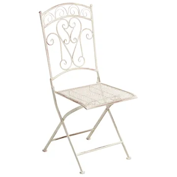 Stol udendørs Juina foldbar - Beige - Havemøbler - Balkon - Balkonmøbler - Altanstole