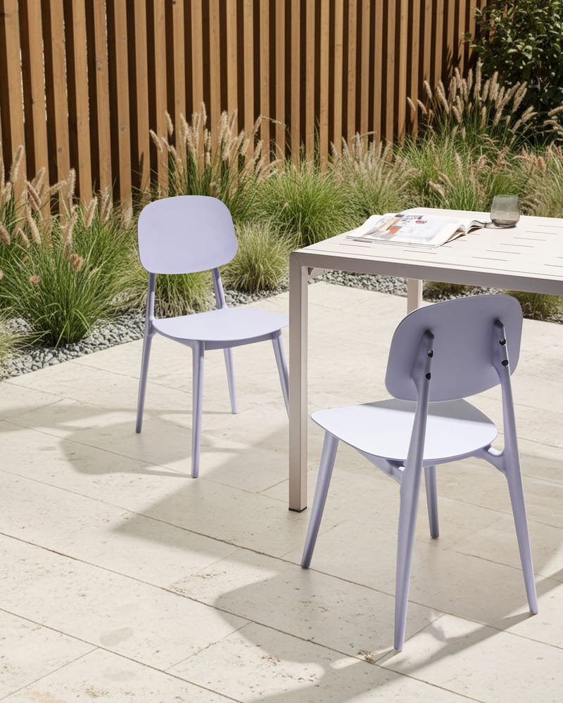 Stol udendørs Kattavia - Violet - Havemøbler - Balkon - Balkonmøbler - Altanstole