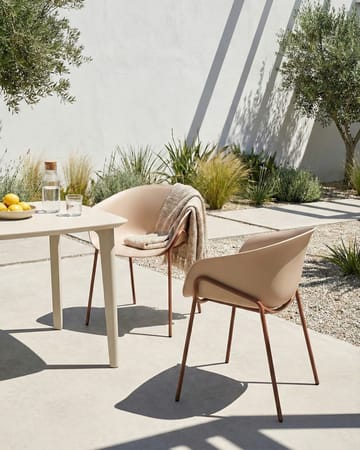 Stol udendørs Meteora - Beige/Brun - Havemøbler - Balkon - Balkonmøbler - Altanstole