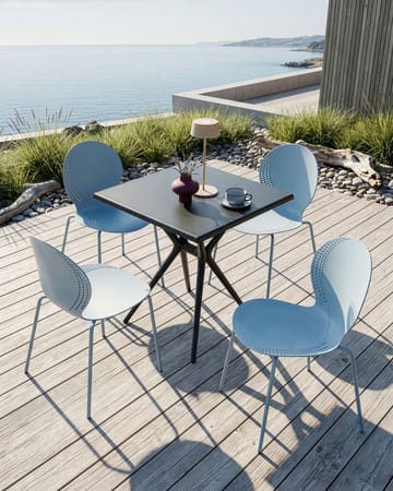Stol udendørs Milos stabelbar - Blå - Havemøbler - Balkon - Balkonmøbler - Altanstole