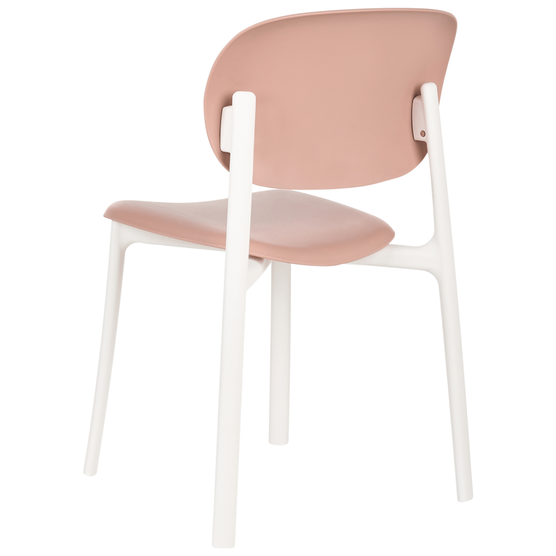 Stol udendørs Musano - Rosa/Hvid - Havemøbler - Balkon - Balkonmøbler - Altanstole