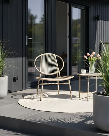 Stol udendørs Ovaro kunstflet - Beige - Havemøbler - Balkon - Balkonmøbler - Altanstole