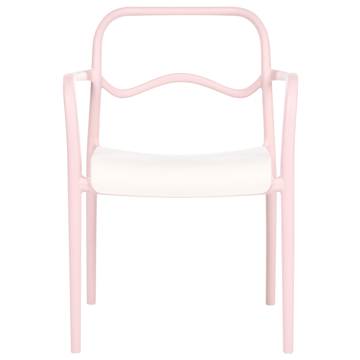 Stol udendørs Thasos - Rosa/Beige - Havemøbler - Balkon - Balkonmøbler - Altanstole