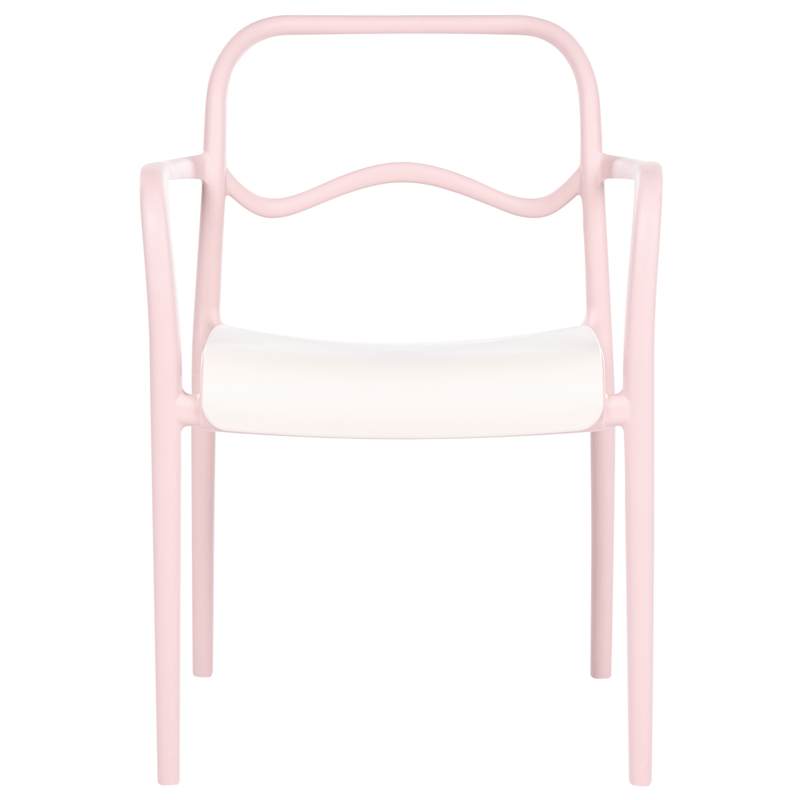 Stol udendørs Thasos - Rosa/Beige - Havemøbler - Balkon - Balkonmøbler - Altanstole