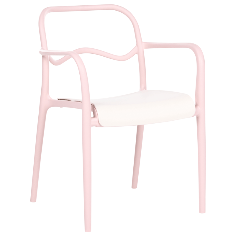 Stol udendørs Thasos - Rosa/Beige - Havemøbler - Balkon - Balkonmøbler - Altanstole
