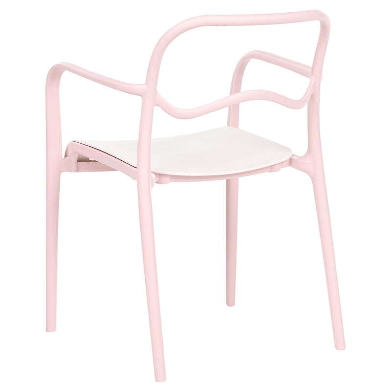 Stol udendørs Thasos - Rosa/Beige - Havemøbler - Balkon - Balkonmøbler - Altanstole