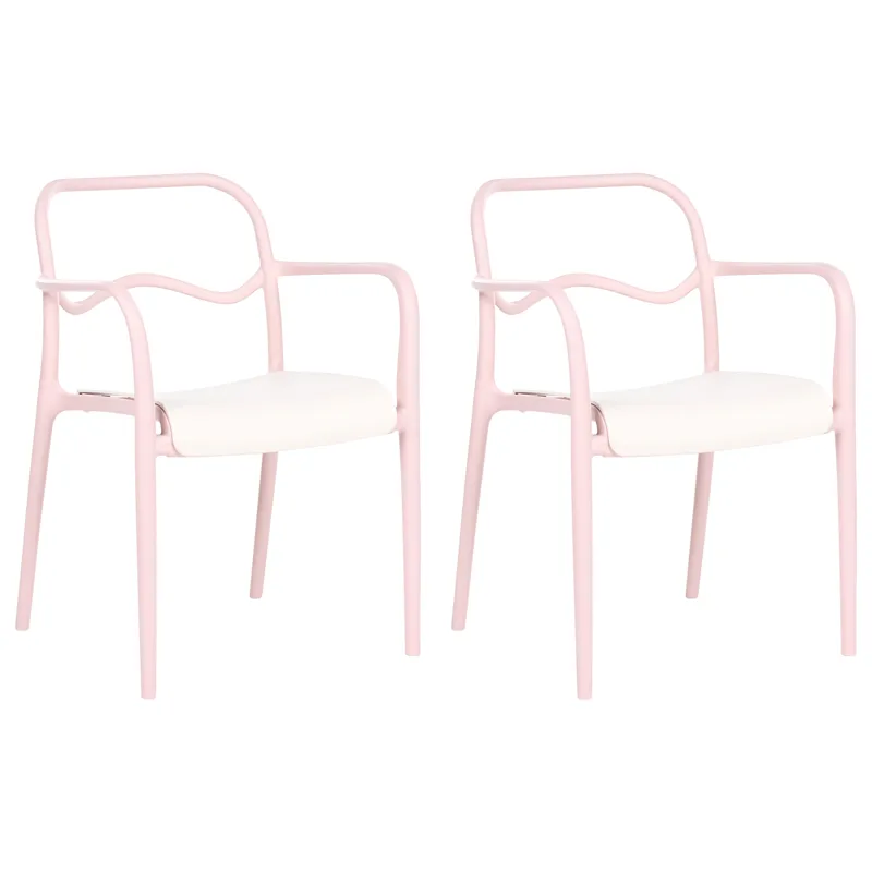 Stol udendørs Thasos, Rosa/Beige