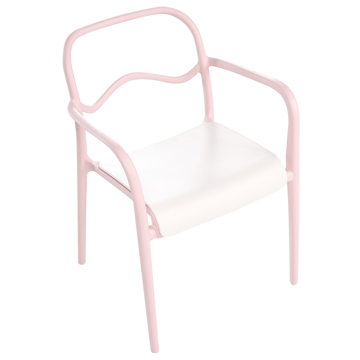 Stol udendørs Thasos - Rosa/Beige - Havemøbler - Balkon - Balkonmøbler - Altanstole