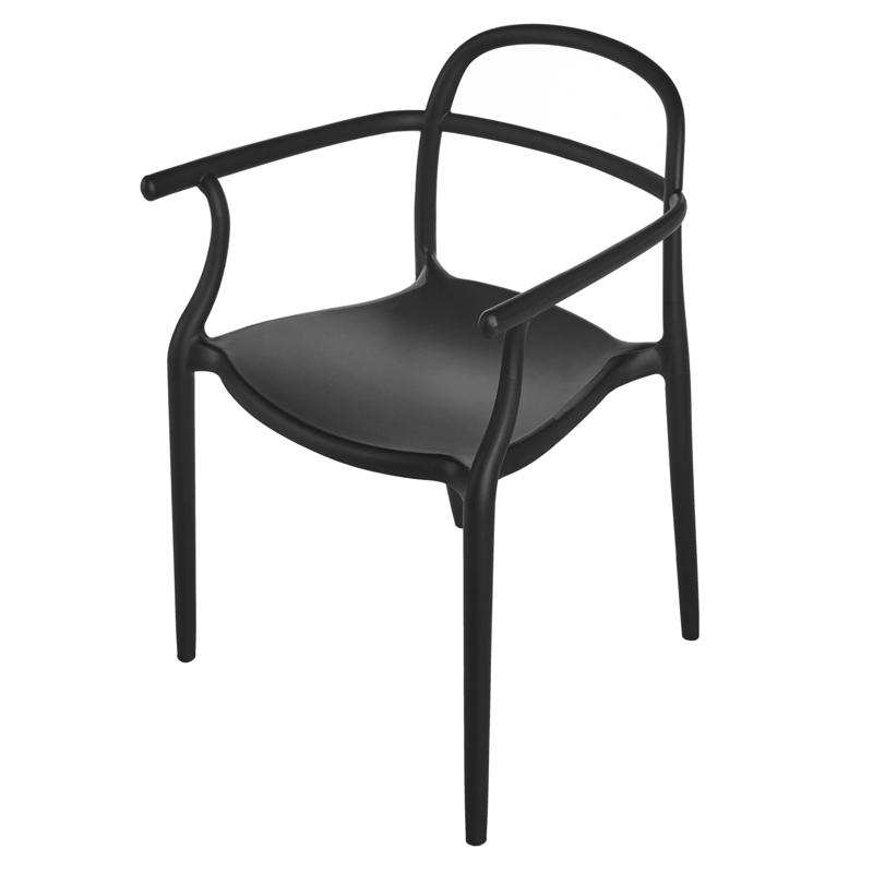 Stol udendørs Vidor - Sort - Havemøbler - Balkon - Balkonmøbler - Altanstole