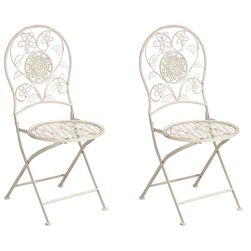 Stol udendørs Yaviza foldbar, Beige