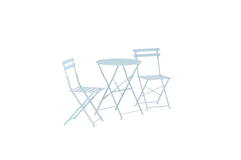Tao cafésæt udendørs - Lys blå - Havemøbler - Balkon - Balkonmøbler - Altansæt