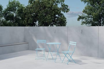 Tao cafésæt udendørs - Lys blå - Havemøbler - Balkon - Balkonmøbler - Altansæt