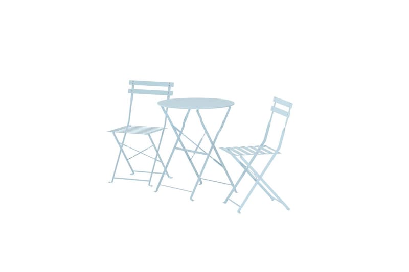 Tao cafésæt udendørs - Lys blå - Havemøbler - Balkon - Balkonmøbler - Altansæt