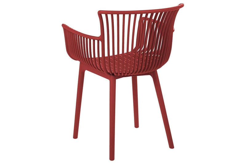 Taurisano Armstol - Rød - Havemøbler - Balkon - Balkonmøbler - Altanstole