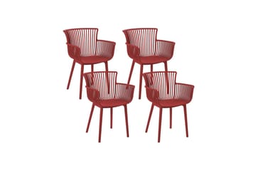 Taurisano Armstol - Rød - Havemøbler - Balkon - Balkonmøbler - Altanstole