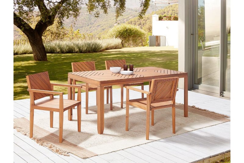 Taviano Armstol - Lysebrun - Havemøbler - Balkon - Balkonmøbler - Altanstole