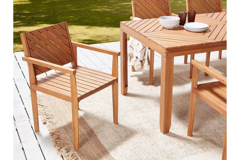 Taviano Armstol - Lysebrun - Havemøbler - Balkon - Balkonmøbler - Altanstole