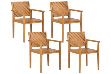 Taviano Armstol - Lysebrun - Havemøbler - Balkon - Balkonmøbler - Altanstole