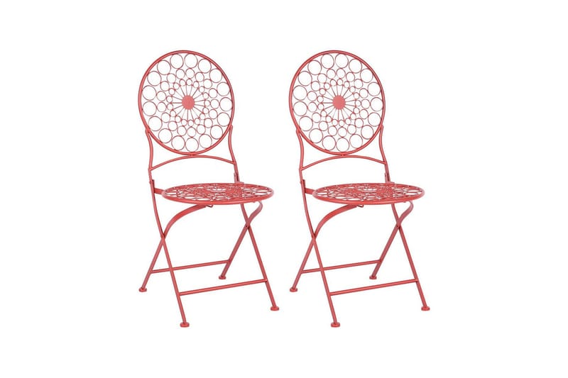 Terrace Spisestol Udendørs - Rød - Havemøbler - Balkon - Balkonmøbler - Altanstole