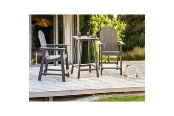 Trädgårdsbord Beliani Adirondack Blå Grey - Havemøbler - Balkon - Balkonmøbler - Altanborde