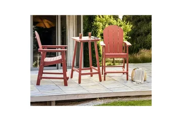 Trädgårdsbord Beliani Adirondack Blå Red - Havemøbler - Balkon - Balkonmøbler - Altanborde