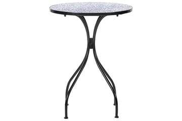 Trädgårdsbord Beliani Camprena Black||blue||White - Havemøbler - Balkon - Balkonmøbler - Altanborde