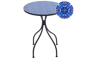 Trädgårdsbord Beliani Cigliano Black||blue - Havemøbler - Balkon - Balkonmøbler - Altanborde