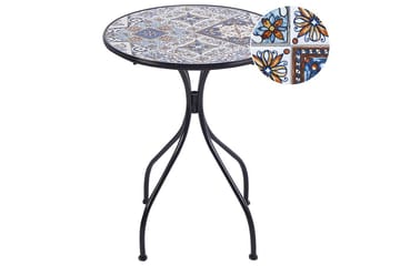 Trädgårdsbord Beliani Civita Black||blue||Brown - Havemøbler - Balkon - Balkonmøbler - Altanborde