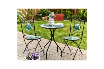 Trädgårdsbord Beliani Cozzana Black||Green - Havemøbler - Balkon - Balkonmøbler - Altanborde