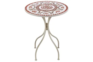 Trädgårdsbord Beliani Spello White||Red||Grey - Havemøbler - Balkon - Balkonmøbler - Altanborde