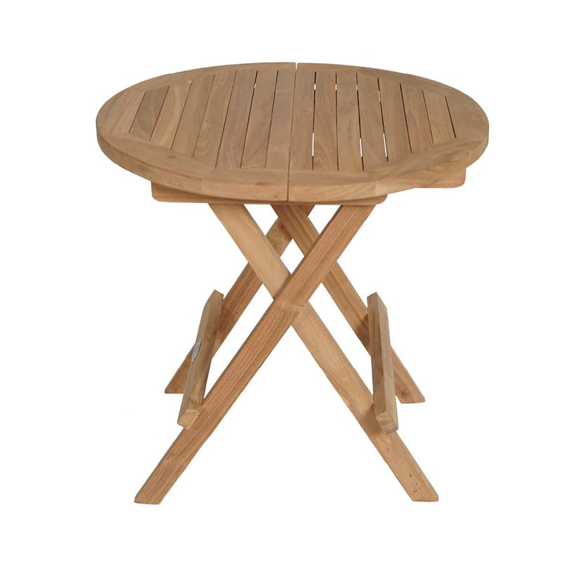 Tropea Sidebord Foldbart Ø50 cm - Træ - Havemøbler - Balkon - Balkonmøbler - Altanborde