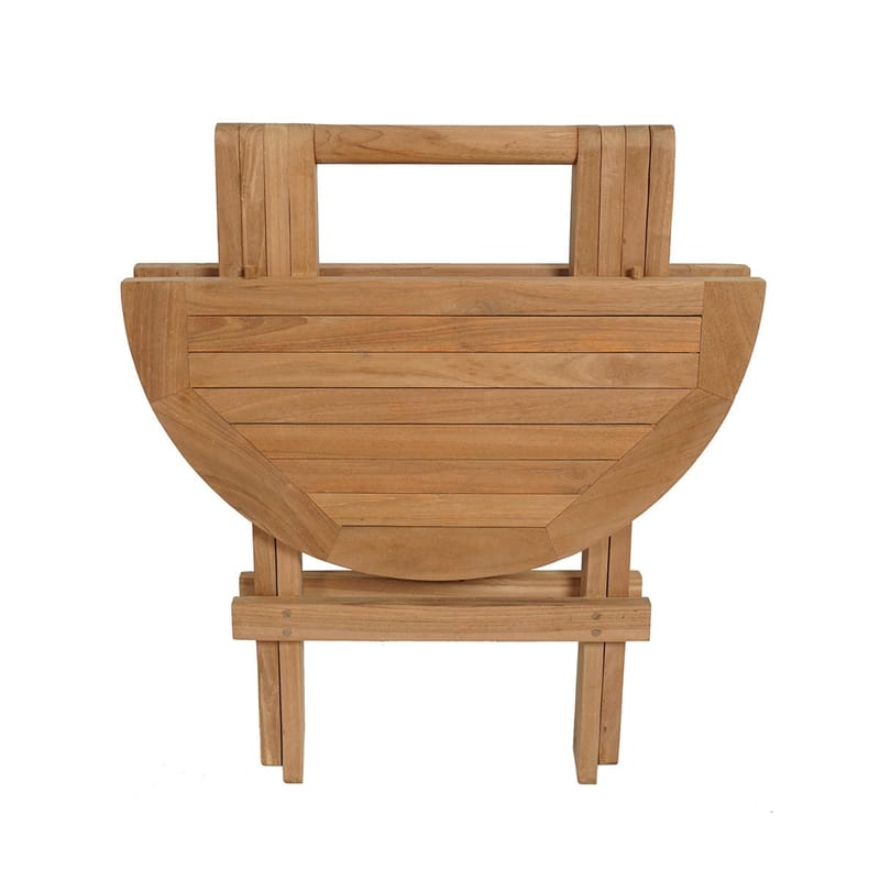 Tropea Sidebord Foldbart Ø50 cm - Træ - Havemøbler - Balkon - Balkonmøbler - Altanborde