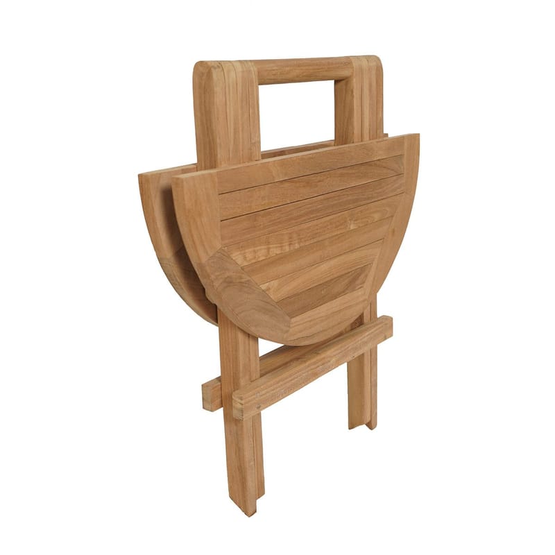 Tropea Sidebord Foldbart Ø50 cm - Træ - Havemøbler - Balkon - Balkonmøbler - Altanborde