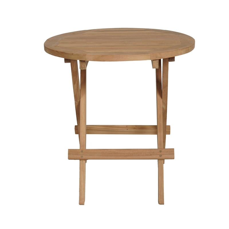 Tropea Sidebord Foldbart Ø50 cm - Træ - Havemøbler - Balkon - Balkonmøbler - Altanborde