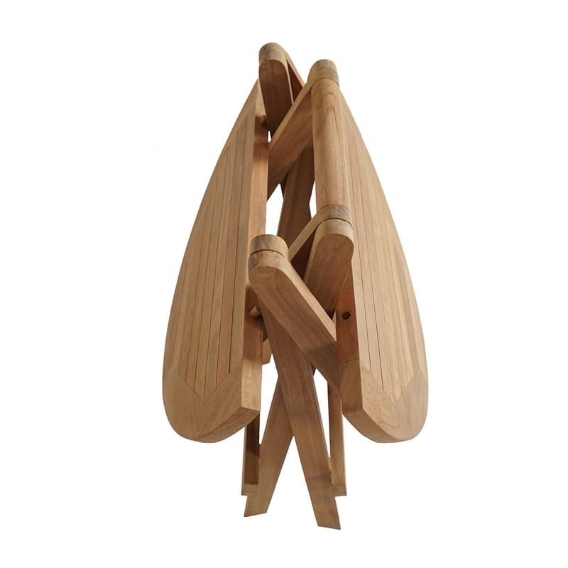 Tropea Sidebord Foldbart Ø50 cm - Træ - Havemøbler - Balkon - Balkonmøbler - Altanborde