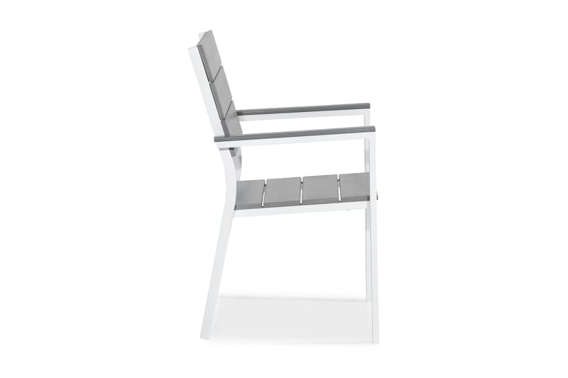 Tunis stabelstol udendørs Aintwood - Hvid/Grå - Havemøbler - Balkon - Balkonmøbler - Altanstole