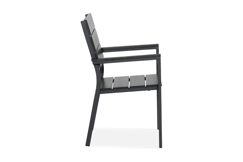 Tunis stabelstol udendørs Aintwood - Sort/Sort - Havemøbler - Balkon - Balkonmøbler - Altanstole