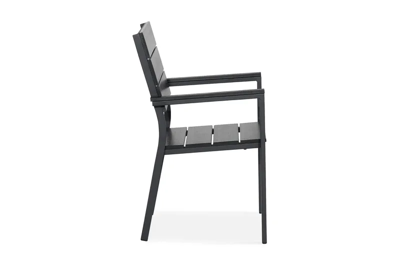Tunis stabelstol udendørs Aintwood - Sort/Sort - Havemøbler - Balkon - Balkonmøbler - Altanstole