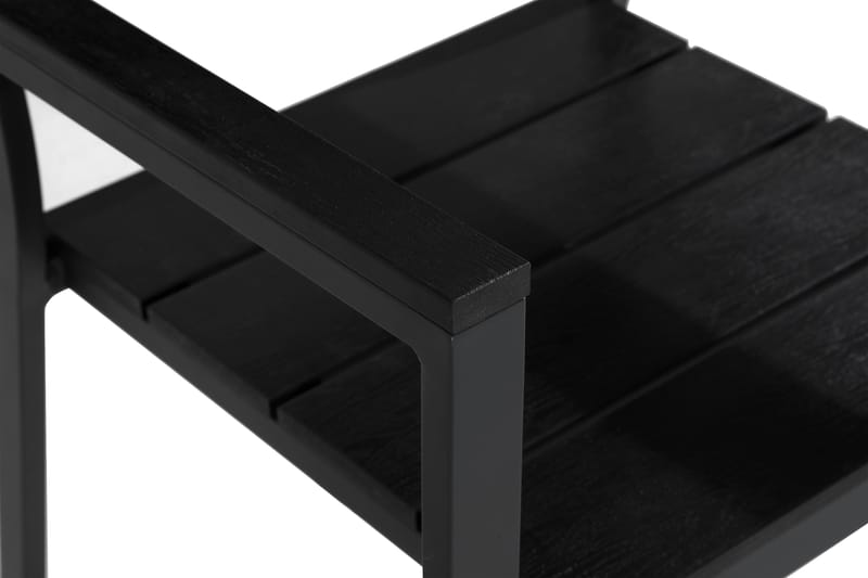 Tunis stabelstol udendørs Aintwood - Sort/Sort - Havemøbler - Balkon - Balkonmøbler - Altanstole