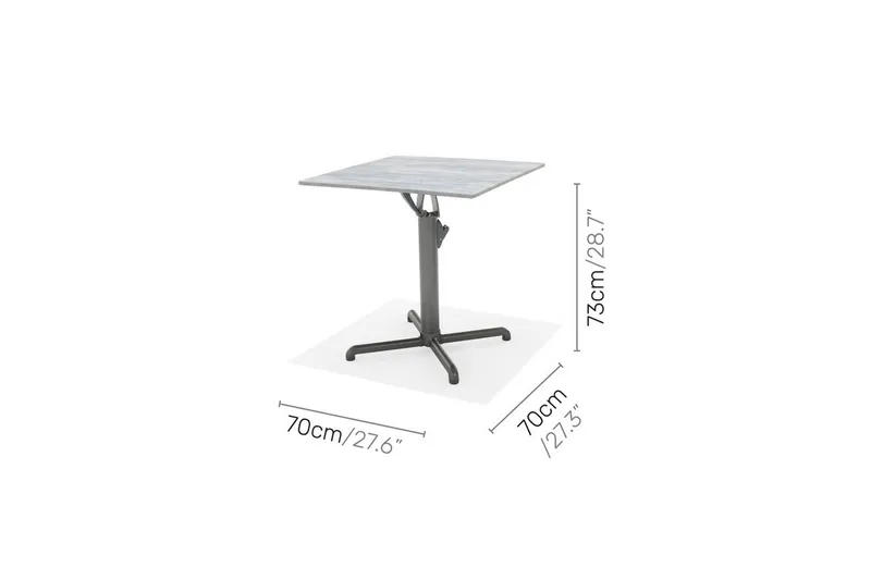 Udendørs bord Lifestyle Garden Solana bistro 70*70 - Havemøbler - Balkon - Balkonmøbler - Altanborde