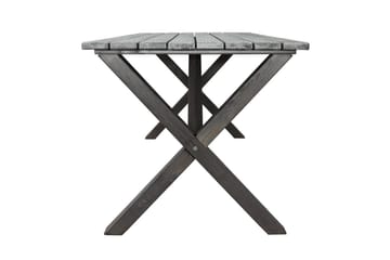 Udendørs møbelgruppe 150 cm Bord & 4 Belize grå stole Grå - Grå - Havemøbler - Udendørsgruppe - Havesæt