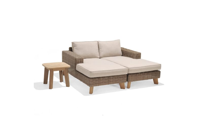 Udendørs møbelgruppe Lifestyle Garden Bahamas chaiselong venstre&højre & sofabord 50s - Havemøbler - Balkon - Balkonmøbler - Altansæt