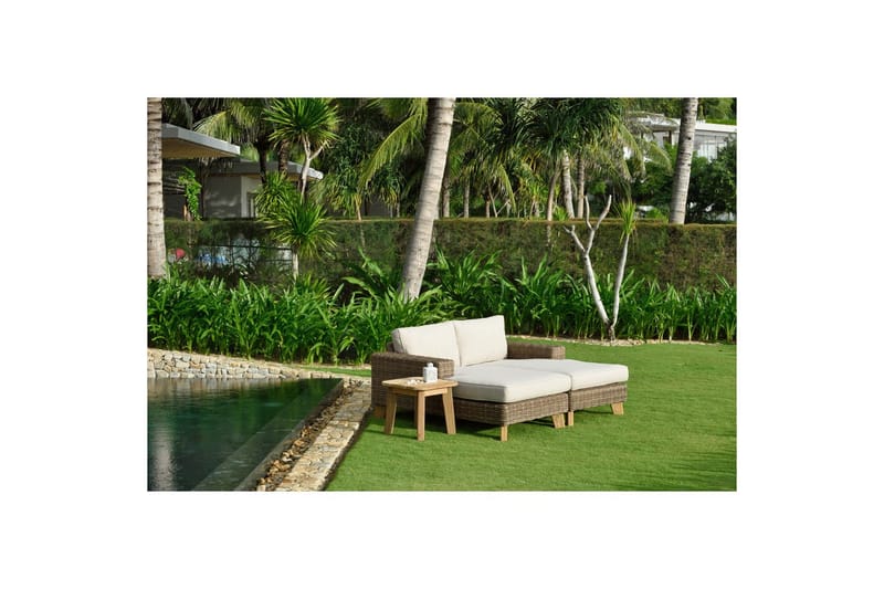 Udendørs møbelgruppe Lifestyle Garden Bahamas chaiselong venstre&højre & sofabord 50s - Havemøbler - Balkon - Balkonmøbler - Altansæt