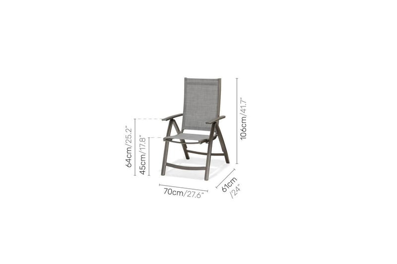 Udendørs møbelgruppe Lifestyle Garden Solana bistro bord + 2 x pos. lænestol - Havemøbler - Balkon - Balkonmøbler - Altansæt