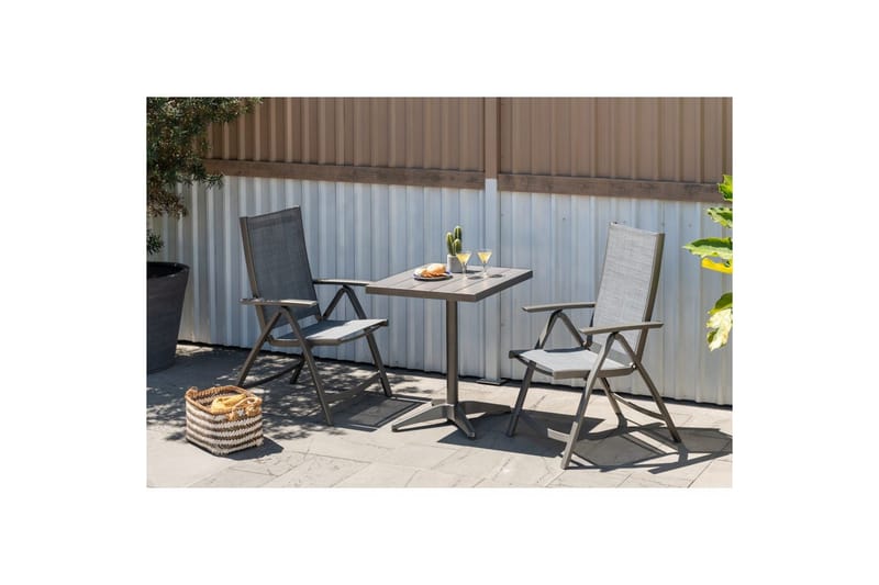 Udendørs møbelgruppe Lifestyle Garden Solana bistro bord + 2 x pos. lænestol - Havemøbler - Balkon - Balkonmøbler - Altansæt